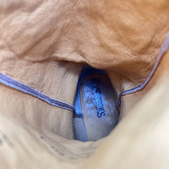 Cavenders Women Size 6.5C Dark Brown Spike Leather Pull On Western Cowboy Boot - Picture 14 of 16